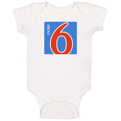 Motel 6 Gary Indiana Logo Sign Scary Haunted Motels Baby One Piece Motel 6 Gary Indiana Logo Sign Scary Haunted Motels Baby One Piece