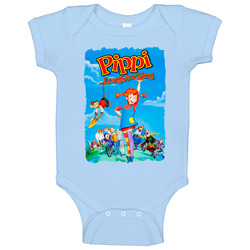 Pippi Longstocking Retro Tv Baby One Piece Pippi Longstocking Retro Tv Baby One Piece