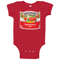 Smuckers Seedless Strawberry Jam Cool Halloween Costume Baby One Piece Smuckers Seedless Strawberry Jam Cool Halloween Costume Baby One Piece