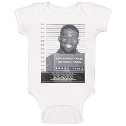Deion Sanders Famous Sports Star Mugshot Police Department Baby One Piece Deion Sanders Famous Sports Star Mugshot Police Department Baby One Piece