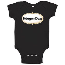 Haagen Dazs Best Ice Cream Brand Dessert Treat Logo Baby One Piece Haagen Dazs Best Ice Cream Brand Dessert Treat Logo Baby One Piece