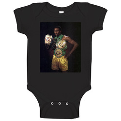 Thomas The Hitman Hearns Championship Boxer Fight Fan Distressed Look Baby One Piece Thomas The Hitman Hearns Championship Boxer Fight Fan Distressed Look Baby One Piece