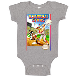 Baseball Stars Video Game Cover Baby One Piece Baseball Stars Video Game Cover Baby One Piece