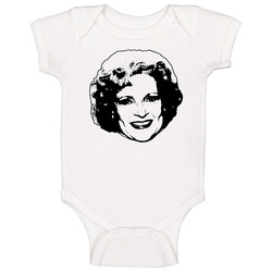 Rose Nylund Betty White Golden Girls 80s Tv Show Character Fan Baby One Piece Rose Nylund Betty White Golden Girls 80s Tv Show Character Fan Baby One Piece