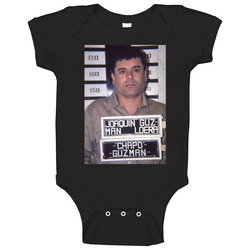 Joaquin Guzman El Chapo Mugshot Baby One Piece Joaquin Guzman El Chapo Mugshot Baby One Piece