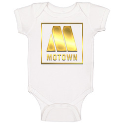Motown Records Gold Logo Baby One Piece Motown Records Gold Logo Baby One Piece