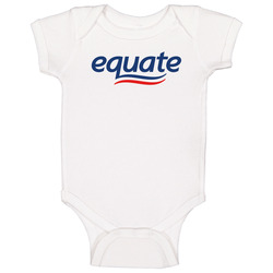 Equate Best Over The Counter Medication Logo Baby One Piece Equate Best Over The Counter Medication Logo Baby One Piece