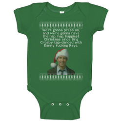 Hap Happiest National Lampoons Christmas Vacation Quote Clark Knit Baby One Piece Hap Happiest National Lampoons Christmas Vacation Quote Clark Knit Baby One Piece
