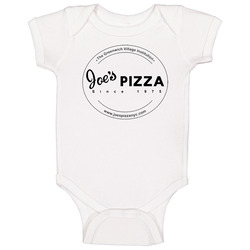 Joe's Pizza Food Fan Baby One Piece Joe's Pizza Food Fan Baby One Piece