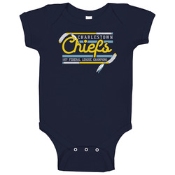 Charlestown Chiefs 1977 Federal League Champions Slap Shot Movie Lover Baby One Piece Charlestown Chiefs 1977 Federal League Champions Slap Shot Movie Lover Baby One Piece