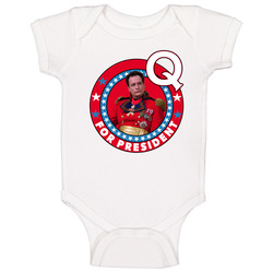 Q Star Trek For President Tv Show Villain Fan Baby One Piece