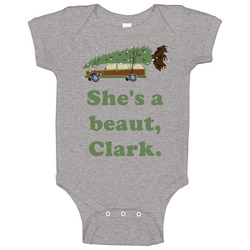 She's A Beaut Clark National Lampoons Christmas Vacation Wagon Gift Baby One Piece She's A Beaut Clark National Lampoons Christmas Vacation Wagon Gift Baby One Piece