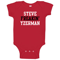 Steve Freakin Yzerman Detroit Hockey Player Sports Fan Baby One Piece Steve Freakin Yzerman Detroit Hockey Player Sports Fan Baby One Piece