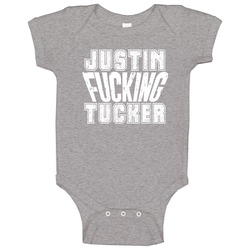 Fcking Justin Tucker Baltimore Football Team Favorite Player Fan Baby One Piece Fcking Justin Tucker Baltimore Football Team Favorite Player Fan Baby One Piece