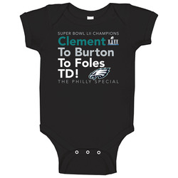 Super Bowl Clement Burton Foles Philly Football Champs Baby One Piece Super Bowl Clement Burton Foles Philly Football Champs Baby One Piece