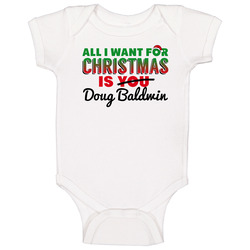 All I Want For Christmas Is Doug Baldwin Seattle Football Fan Baby One Piece All I Want For Christmas Is Doug Baldwin Seattle Football Fan Baby One Piece