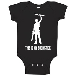 Evil Dead Horror Movie This Is My Boomstick Funny Baby One Piece Evil Dead Horror Movie This Is My Boomstick Funny Baby One Piece