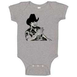 Urban Cowboy 80's Movie Travolta Baby One Piece Urban Cowboy 80's Movie Travolta Baby One Piece
