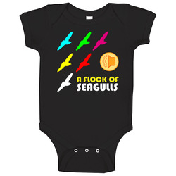 A Flock Of Seagulls Music Group Baby One Piece A Flock Of Seagulls Music Group Baby One Piece