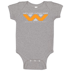 Alien Weyland Yutani Building Better Worlds Baby One Piece Alien Weyland Yutani Building Better Worlds Baby One Piece