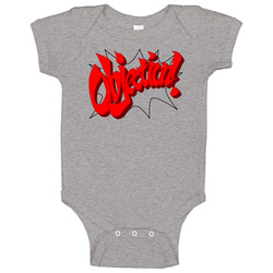 Objection Phoenix Wright Game Baby One Piece Objection Phoenix Wright Game Baby One Piece