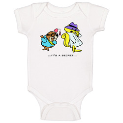 Secret Squirrel Telling Shhhh Baby One Piece Secret Squirrel Telling Shhhh Baby One Piece