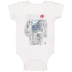 Friday the 13th Jason horror retro vintage JOE Baby One Piece Friday the 13th Jason horror retro vintage JOE Baby One Piece