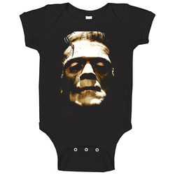 Frankenstein Monster Movie Thriller Vintage Baby One Piece Frankenstein Monster Movie Thriller Vintage Baby One Piece