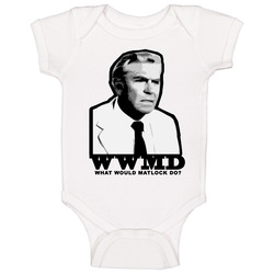 Wwmd Matlock Tv Show White Baby One Piece Wwmd Matlock Tv Show White Baby One Piece