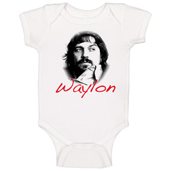Waylon Jennings Country Music Star Baby One Piece Waylon Jennings Country Music Star Baby One Piece