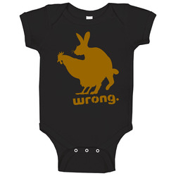 Chicken And Rabbit Wrong Funny Baby One Piece Chicken And Rabbit Wrong Funny Baby One Piece