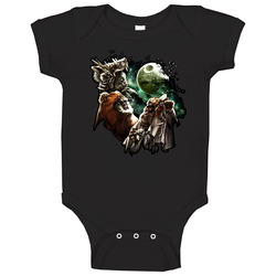Three Wolf Moons Ewok Funny Baby One Piece Three Wolf Moons Ewok Funny Baby One Piece
