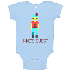 King's Quest Video Game Retro 80s Baby One Piece King's Quest Video Game Retro 80s Baby One Piece