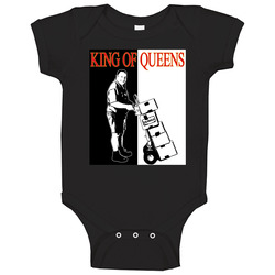 King Of Queens Comedy Funny Kevin James Baby One Piece
