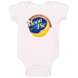 Moon Pie Cool Popular Food Drink Restaurant Brand Logo Gift Baby One Piece Moon Pie Cool Popular Food Drink Restaurant Brand Logo Gift Baby One Piece