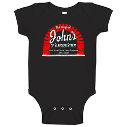 Johns Of Bleeker Street Pizza New York Pizzeria Restaurant Cool Baby One Piece Johns Of Bleeker Street Pizza New York Pizzeria Restaurant Cool Baby One Piece