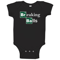 Breaking Balls Funny Breaking Bad Mashup Baseball Fan Baby One Piece Breaking Balls Funny Breaking Bad Mashup Baseball Fan Baby One Piece