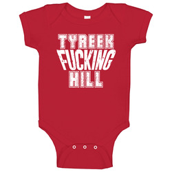 Fcking Tyreek Hill Kansas City Football Team Favorite Player Fan Baby One Piece Fcking Tyreek Hill Kansas City Football Team Favorite Player Fan Baby One Piece