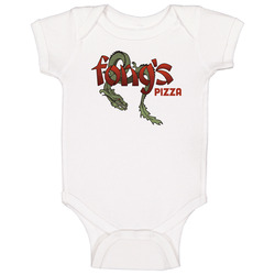 Fongs Pizza Cool Pizzeria Restaurant Brand Logo Baby One Piece Fongs Pizza Cool Pizzeria Restaurant Brand Logo Baby One Piece
