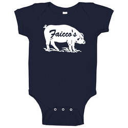 Faiccos Pork Store New York Restaurant Cool Baby One Piece Faiccos Pork Store New York Restaurant Cool Baby One Piece