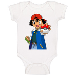 Ash Ketchum Pokemon Video Game Character Baby One Piece Ash Ketchum Pokemon Video Game Character Baby One Piece