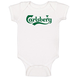 Carlsberg Brewery Beer Alcohol Booze Logo Baby One Piece Carlsberg Brewery Beer Alcohol Booze Logo Baby One Piece