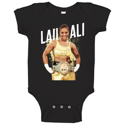 Laila Ali Boxing Champion Muhammad Daughter Fan Baby One Piece