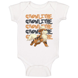 Growlithe Pokemon Video Game Movie Cartoon Character Fan Baby One Piece Growlithe Pokemon Video Game Movie Cartoon Character Fan Baby One Piece