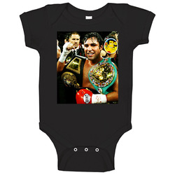 Oscar De La Hoya Retro Boxing Fan Baby One Piece Oscar De La Hoya Retro Boxing Fan Baby One Piece