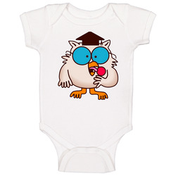 Tootsie Roll Pop Owl Retro Cartoon Baby One Piece Tootsie Roll Pop Owl Retro Cartoon Baby One Piece