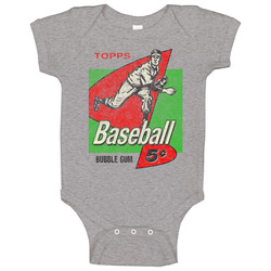 Topps Baseball Bubble Gum Cards Baby One Piece Topps Baseball Bubble Gum Cards Baby One Piece