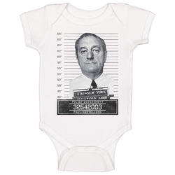 Paul Castellano Mafia Mugshot Police Department Baby One Piece Paul Castellano Mafia Mugshot Police Department Baby One Piece