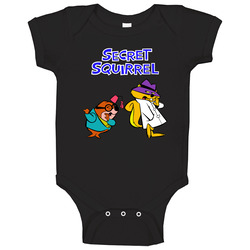 Secret And Squirrel Retro Cartoon Character Baby One Piece Secret And Squirrel Retro Cartoon Character Baby One Piece