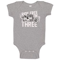 Ride Free On Three Trike Motorcycle Rider Baby One Piece Ride Free On Three Trike Motorcycle Rider Baby One Piece